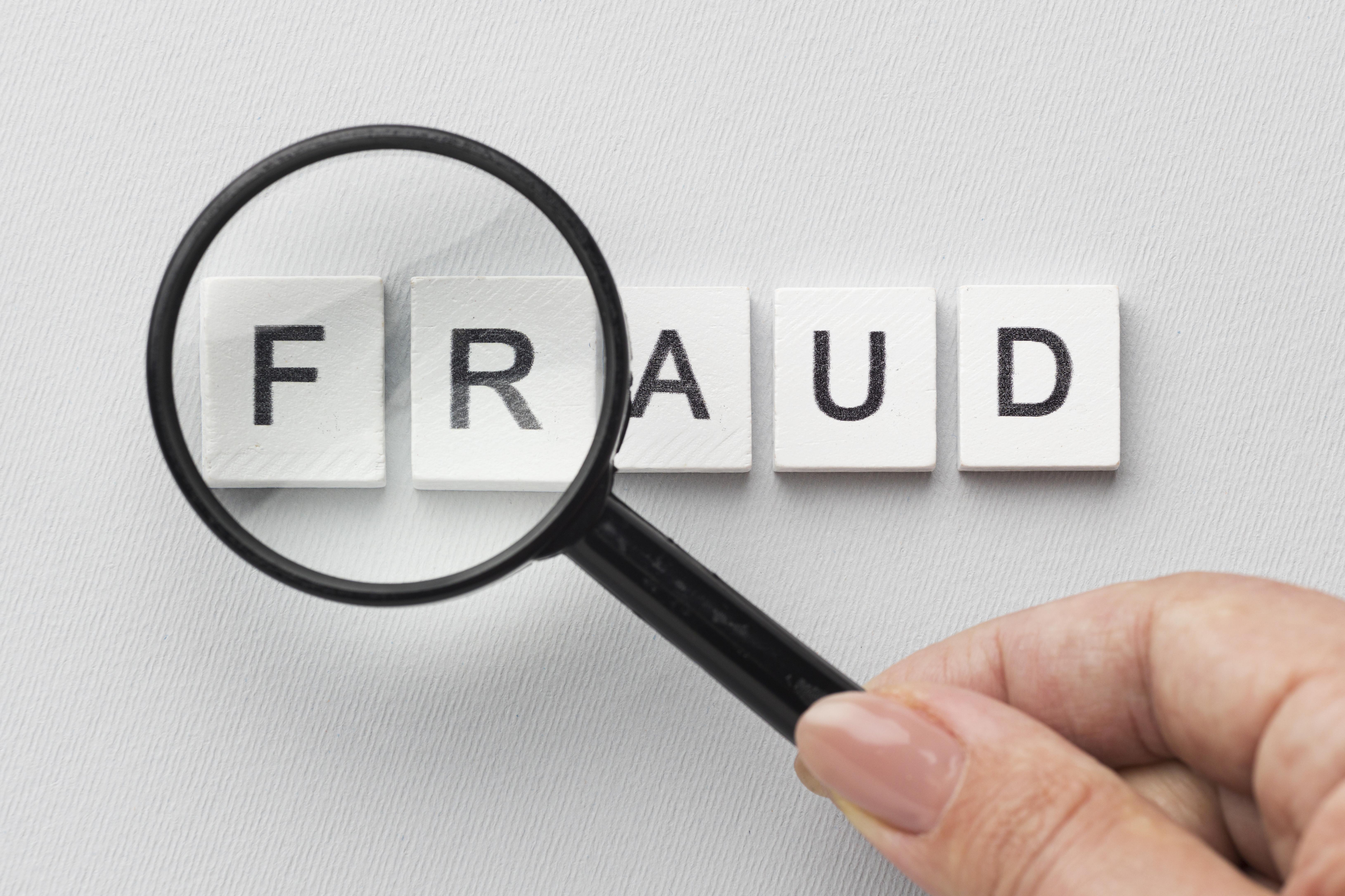 Fraud detection magnifying glass