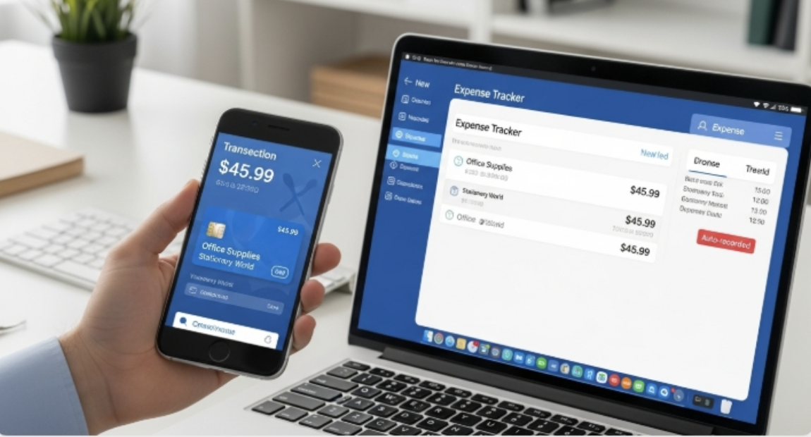 virtual card recorded in a business expense tracker virtual card recorded in a business expense tracker