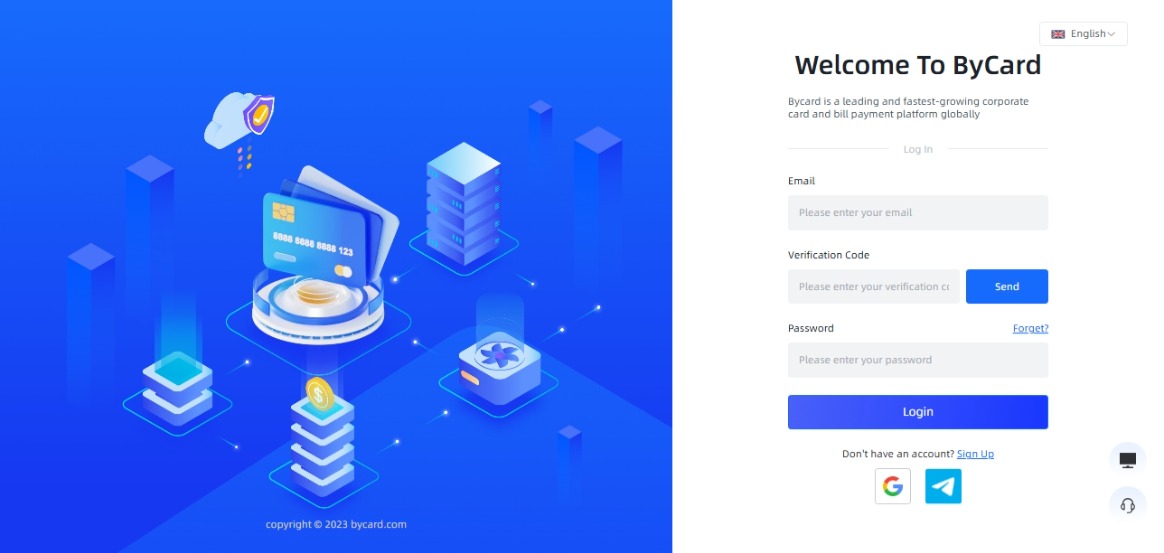Process of creating Bycard virtual card for online payments Process of creating Bycard virtual card for online payments