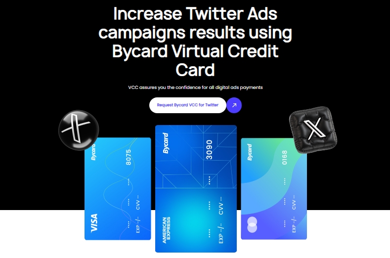 Bycard virtual card dashboard for controlling Twitter advertising cost Bycard virtual card dashboard for controlling Twitter advertising cost