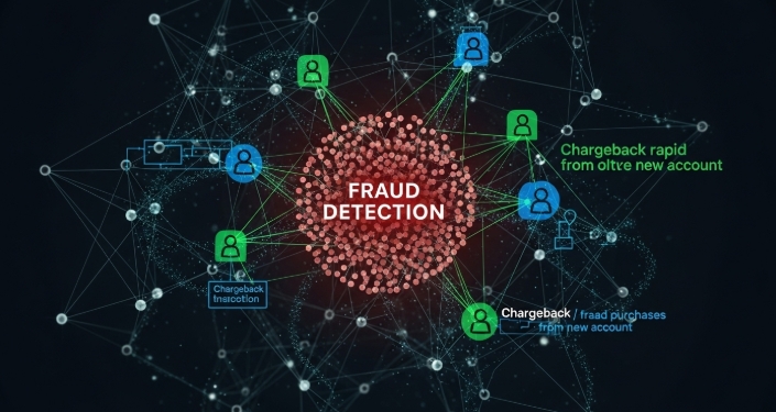 design showing data analytics used to detect chargeback fraud design showing data analytics used to detect chargeback fraud