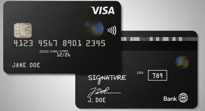 Card Security Code (CVV) highlighted on the back of a credit card Card Security Code (CVV) highlighted on the back of a credit card