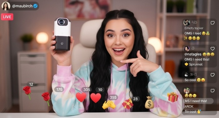 image - Bycard TikTok creator promoting products as a TikTok Shop affiliate