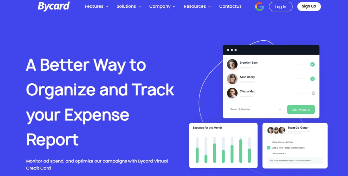 Bycard for corporate travel management