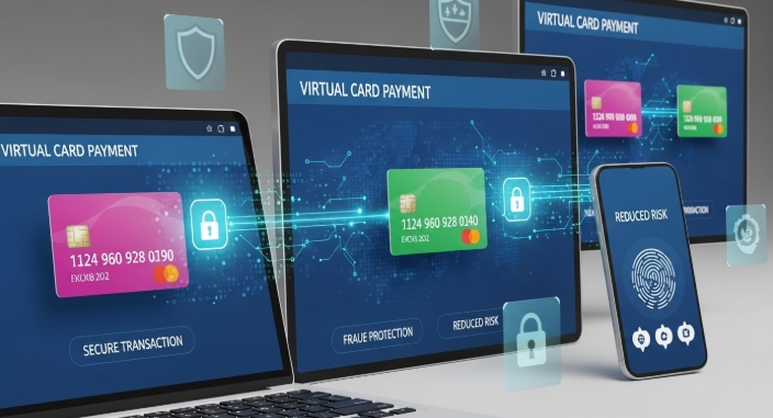 Virtual cards for secure online transactions to reduce payment fraud and data breaches
