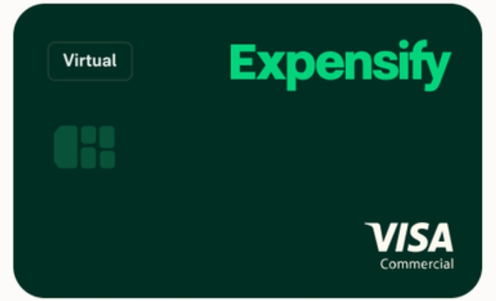 Expensify visa card for expense tracking