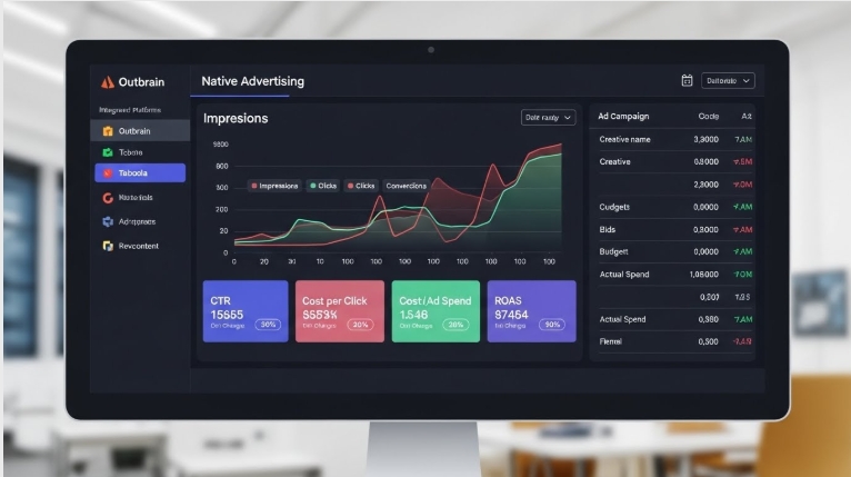 native ads campaign dashboards across multiple ad platforms