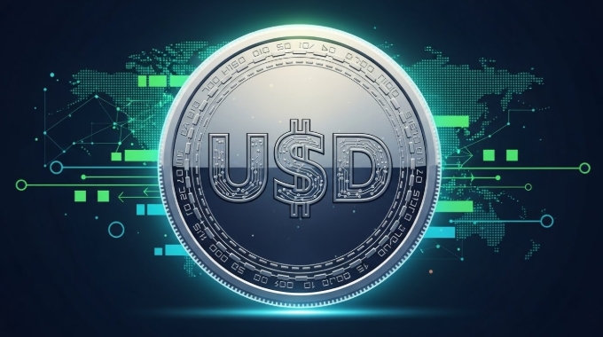 Illustration of a stablecoin