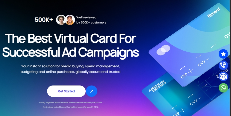Bycard virtual card for Outbrain Advertising campaigns Bycard virtual card for Outbrain Advertising campaigns