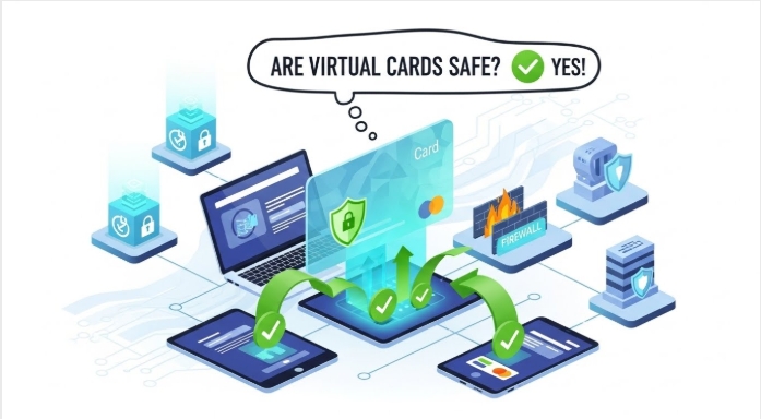  illustration of Are Virtual Cards Safe for bill payment on digital platforms