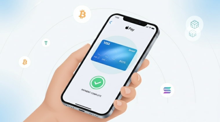 Illustration of Apple Pay working with Bycard virtual card Illustration of Apple Pay working with Bycard virtual card