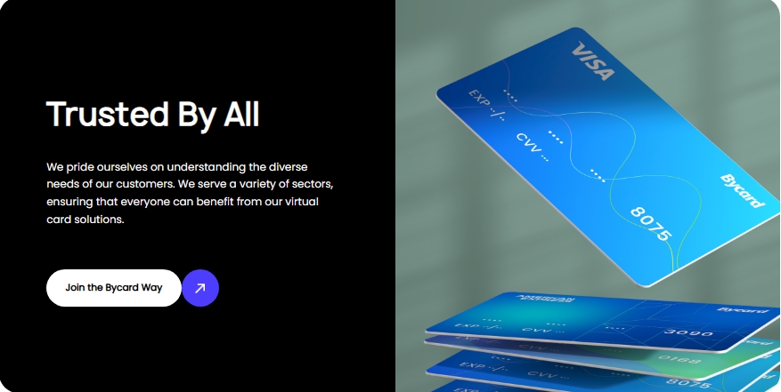 Bycard virtual card for travel expense management