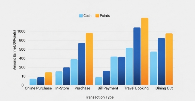 Bar chart illustrating Bilt Cash and Points Bar chart illustrating Bilt Cash and Points