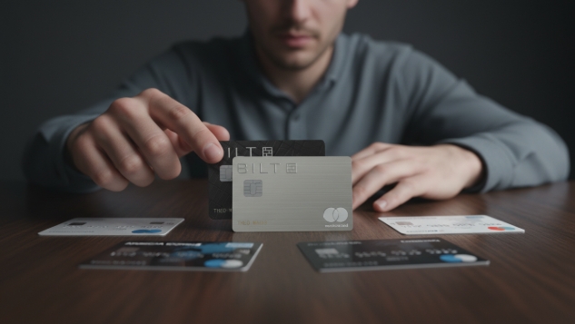 Person Choosing between Bilt 2.0 and other credit cards