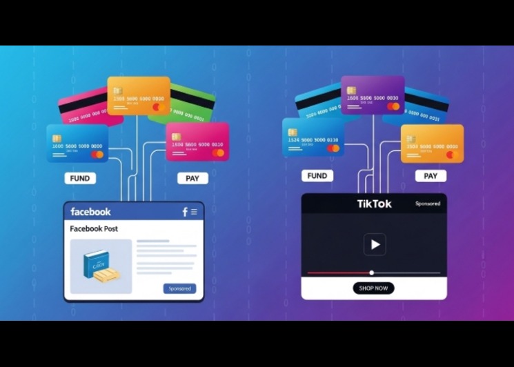 digital ads being funded by virtual cards