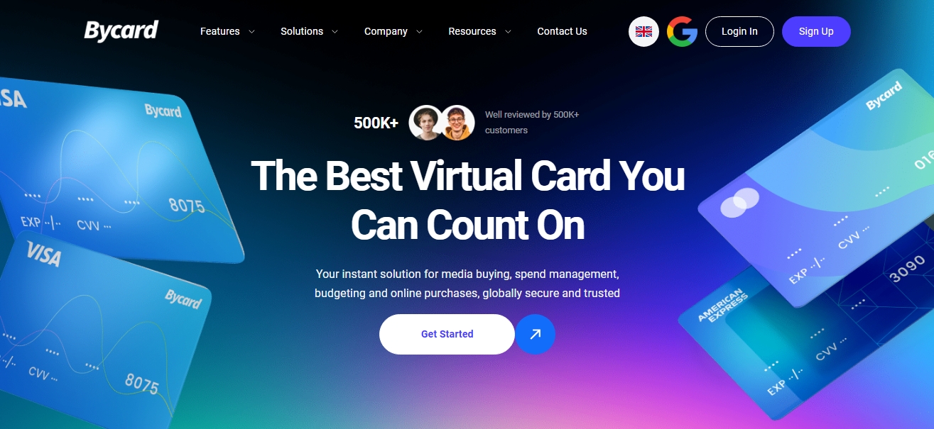 Bycard virtual cards for successful ad campaigns