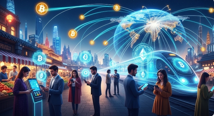 Global adoption of digital currency for payments and transactions.