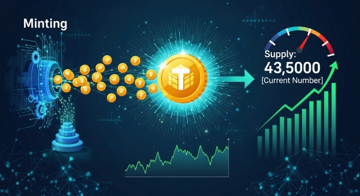 Visualization of stablecoins minting expanding crypto market liquidity Visualization of stablecoins minting expanding crypto market liquidity