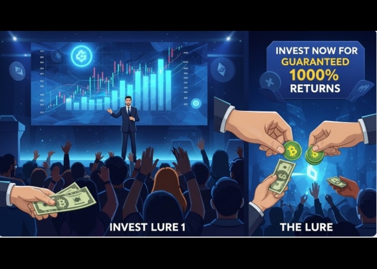 How crypto Ponzi scheme operates