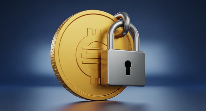 padlock symbolizing restricted cryptocurrency access