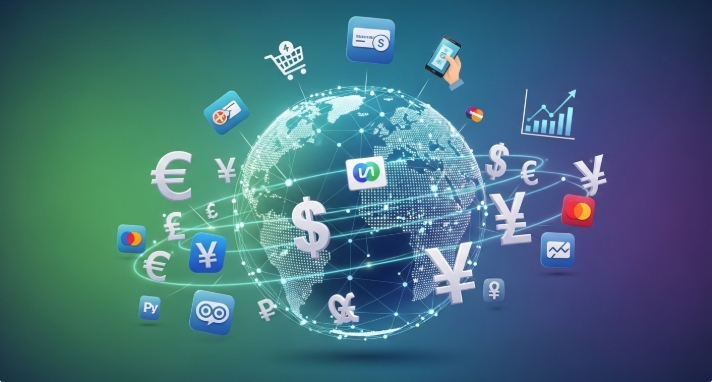 Virtual credit cards used for international payments