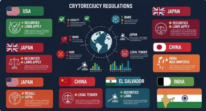 Comparing crypto regulations across different countries