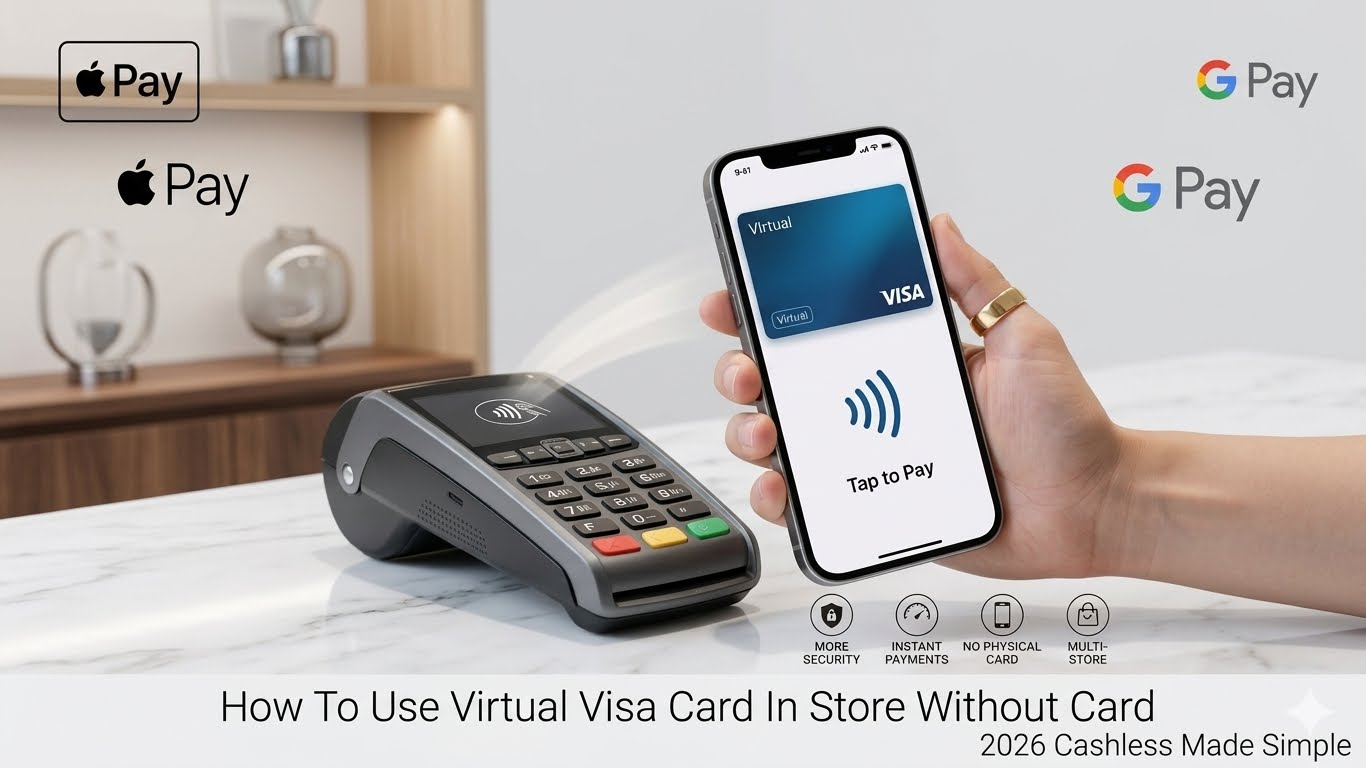 How to use virtual Visa card in store without card - Bycard How to use virtual Visa card in store without card