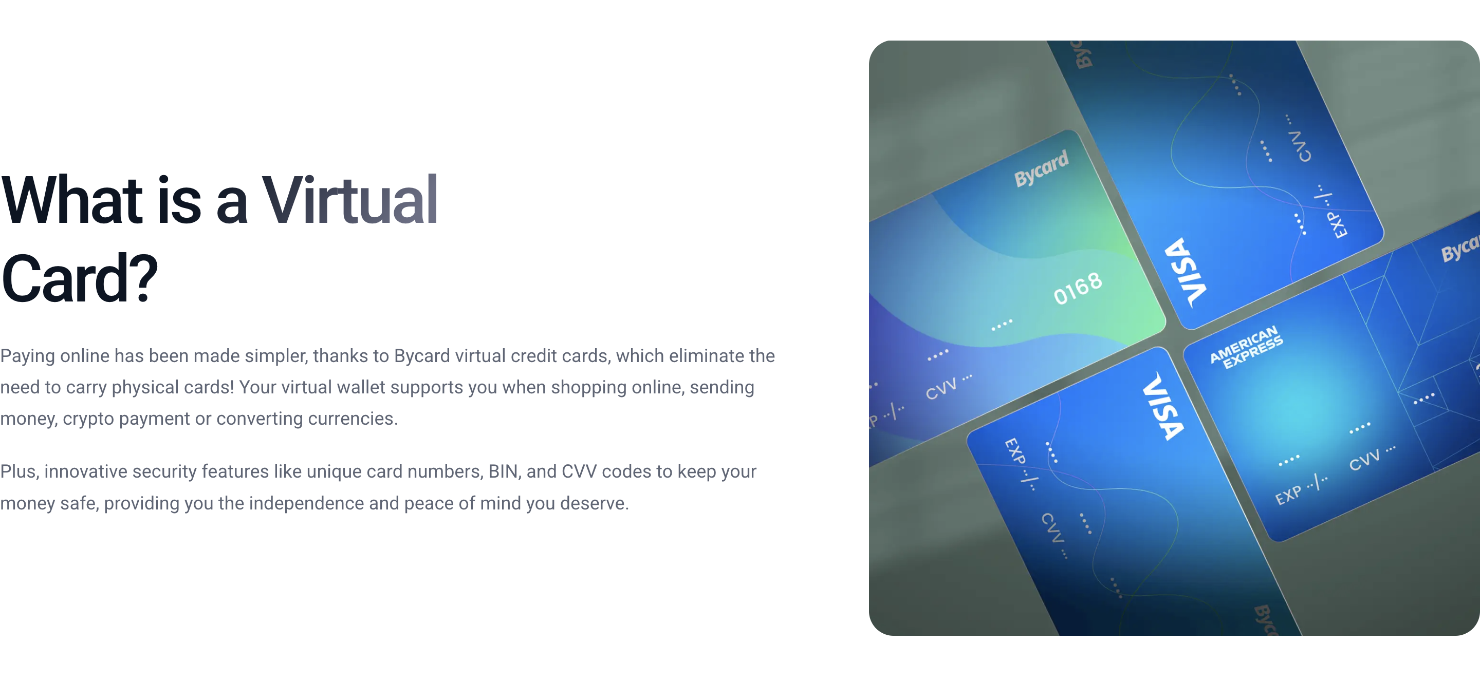 American Express virtual card solutions features benefits - Bycard American Express virtual card solutions features benefits
